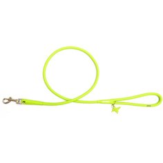 Поводок Collar glamour кожаный круглый желтый d=4мм длина 122см
