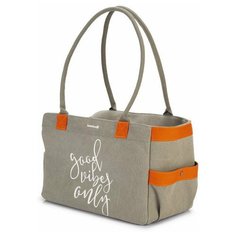 Beeztees 715301 Сумка-переноска на плечо METKA серая 40*20*28см