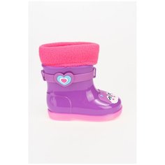 Резиновые сапоги с зайчиком EWA_307-12_violet Фиолетовый 24 Kenka