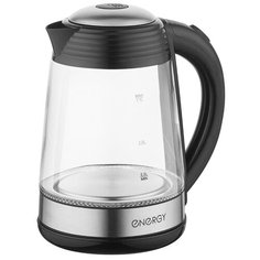 Чайник ENERGY E-251 (1.7л) стекло, пластик цвет черный (164122)