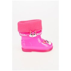 Резиновые сапоги с котом EWA_307-1_pink Розовый 22 Kenka