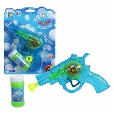 Мы-шарики.Т58740 Мыльные пузыри с пистолетом механич. "Револьвер" бут. 50 мл, цвет в ассорт. 1 Toy