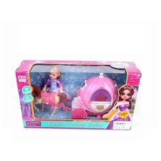 Карета с лошадкой, в комп. кукла, звук. и свет. эффекты, в/к арт.1689785 Игротрейд