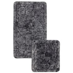 Набор ковр. для ванной комнаты "Камушки",серый Arloni
