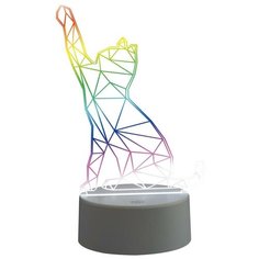 Uniel Фигурка светодиодная «Кошка» 25,5x13.5см Uniel ULI-M501 RGB/3AAA Catty/White UL-00007419