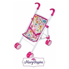 Mary Poppins. Коляска арт.67325 складная "Фантазия" малин. 32*23*46 см.