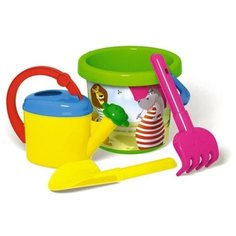 Стеллар. Песочный набор № 133 (ведро 1,4 л термо, лопатка 19см, грабли 19см, лейка 0,5 л) арт.01833
