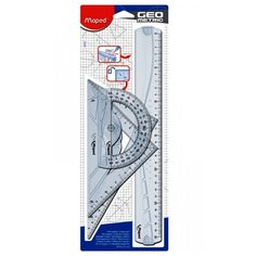 Maped. Набор чертеж. инструментов "Geometrik" (лин. 30см, угол 21см, трансп 12см) арт.242767