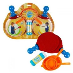 Мыльные пузыри арт.Т11537 "Пинг-Понг Прыгунцы" (2 ракетки, 2 венчика, лоток, бут.50мл) блистер /72