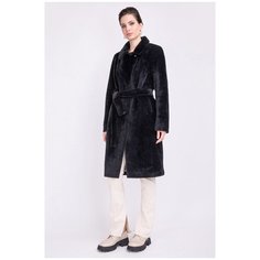 Легкая шуба из искусственного меха 5-0322/1м-154 Черный 42 Electrastyle