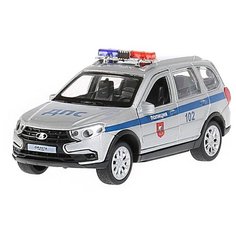 Машинка ТЕХНОПАРК Lada Granta Cross 2019 Полиция (GRANTACRS-12SLPOL-SR), 12 см, серебристый