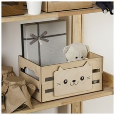 Ящик для хранения «Cat», бежевый, 30 x 15 x 20 cм Вселенная Порядка