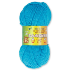 Пряжа Камтекс Бамбино 3, 35 % мериносовая шерсть, 65 % акрил, 50 г, 150 м, 3 шт., 024 бирюза