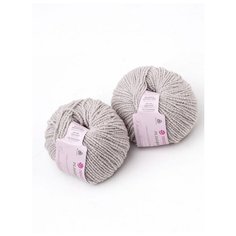 Пряжа Рельефная (2 мотка), 135м. 50гр., пехорка, 08-Св.Серый