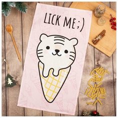 Полотенце "Доляна" Lick me 35х60 см,100% хлопок 160 г/м2 7087527