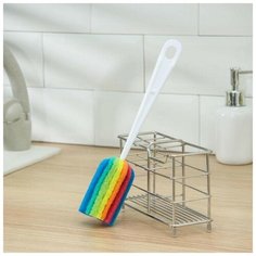 Ершик для посуды с абразивом «Rainbow», 25 x 4 см Вселенная Порядка