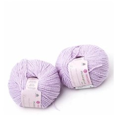 Пряжа Рельефная (2 мотка), 135м. 50гр., пехорка, 178-Св.сиреневый