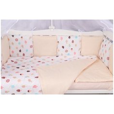 Amarobaby бортик Эскимо (12 предметов) белый