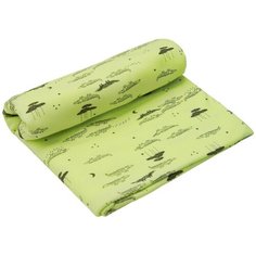 Пеленка трикотажная Amarobaby (Soft Hugs) Крокодильчики, желтый, 120х90 см.