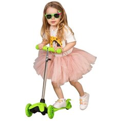 Самокат (кикборд) трехколесный Amarobaby Neostick зеленый