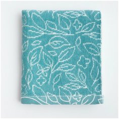 Полотенце банное, купальное для лица, рук AMARO HOME махровое 33*72 синий