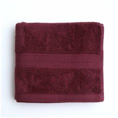 Полотенце банное, купальное для тела, лица, рук AMARO HOME махровое 40*71 темно-фиолетовый