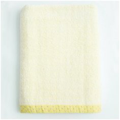 Полотенце банное, купальное для тела, лица, рук AMARO HOME махровое 70*140 желтый