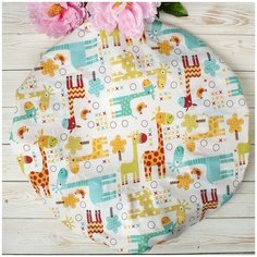 Amarobaby Простыня круглая на резинке Жирафики 75 х 75 х 12 см жирафики