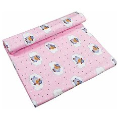 Пеленка фланелевая Amarobaby Sense Овечки розовый