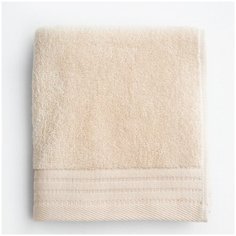 Полотенце банное, купальное для лица, рук AMARO HOME махровое 34*76 бежевый