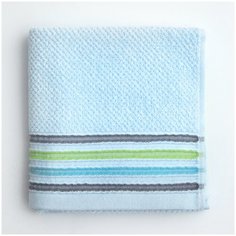 Полотенце банное, купальное для лица, рук AMARO HOME махровое 34*74 синий