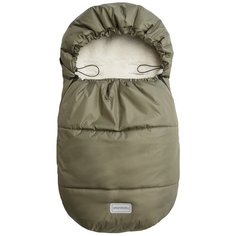 Конверт зимний меховой AMAROBABY Хаки, 85 см.