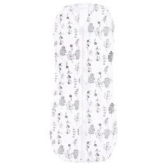 Пеленка (кокон на молнии) Amarobaby Soft Hugs 56/68 Растения