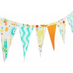 Гирлянда из флажков в детскую комнату AmaroBaby Pretty Room Жирафики