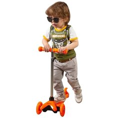 Самокат (кикборд) трехколесный Amarobaby Neostick оранжевый