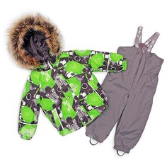 Комплект с полукомбинезоном KERRY Robert K17414/4700 размер 74, 4700 серый/зеленый