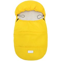 Конверт зимний меховой AMAROBABY Желтый, 85 см.