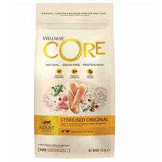Wellness Core беззерновой корм сухой из индейки с курицей для стерилизованных кошек 1,75 кг