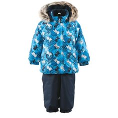 Комплект с полукомбинезоном KERRY Zoomy K18415 W (6630) размер 86, 6630 бежевый/синий