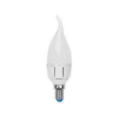 Uniel Лампа светодиодная свеча на ветру Uniel LED-CW37 7W/NW/E14/FR PLP01WH E14 7W 4000K