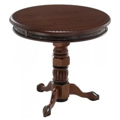 Журнальный столик Woodville Бернард орех с коричневой патиной