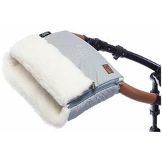 Nuovita Муфта меховая для коляски Islanda Bianco grigio/серый