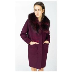 Пальто Electrastyle, размер 46, бордовый