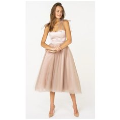 Платье T-Skirt, размер 44, бежевый