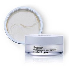 JMSOLUTION Патчи для глаз с протеинами шелкопряда. White cocoon home esthetic eye patch, 60 шт.