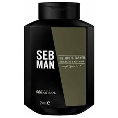 Sebastian Professional Шампунь для ухода за волосами, бородой и телом The Multitasker 3 в 1, 250 мл