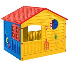 Игровой домик PALPLAY 360, цвет красный/синий/желтый