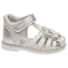 Босоножки Flamingo размер 25, серебряный