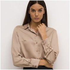 Рубашка Emka Fashion, размер 50, бежевый