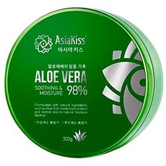ASIAKISS Гель для лица и тела увлажняющий и успокаивающий с алоэ. Soothing gel aloe vera, 300 мл.